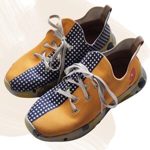 UIN Kids Mija Slip-On‎ Shoes | Size 1Y | Colorful Canvas Art Comfort Sneakers